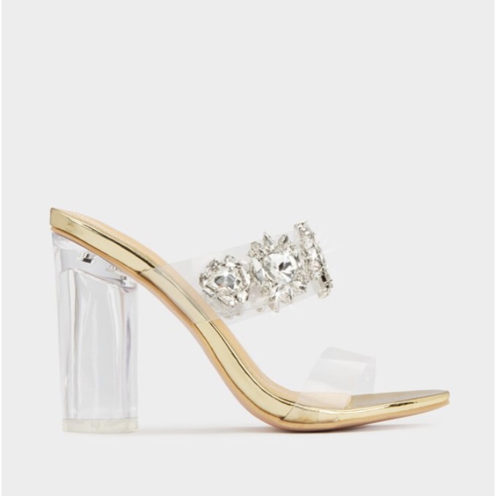Never Worn Lola Shoetique Clear Heels!!